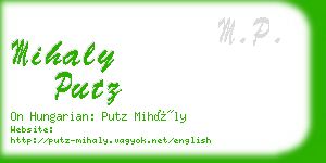 mihaly putz business card